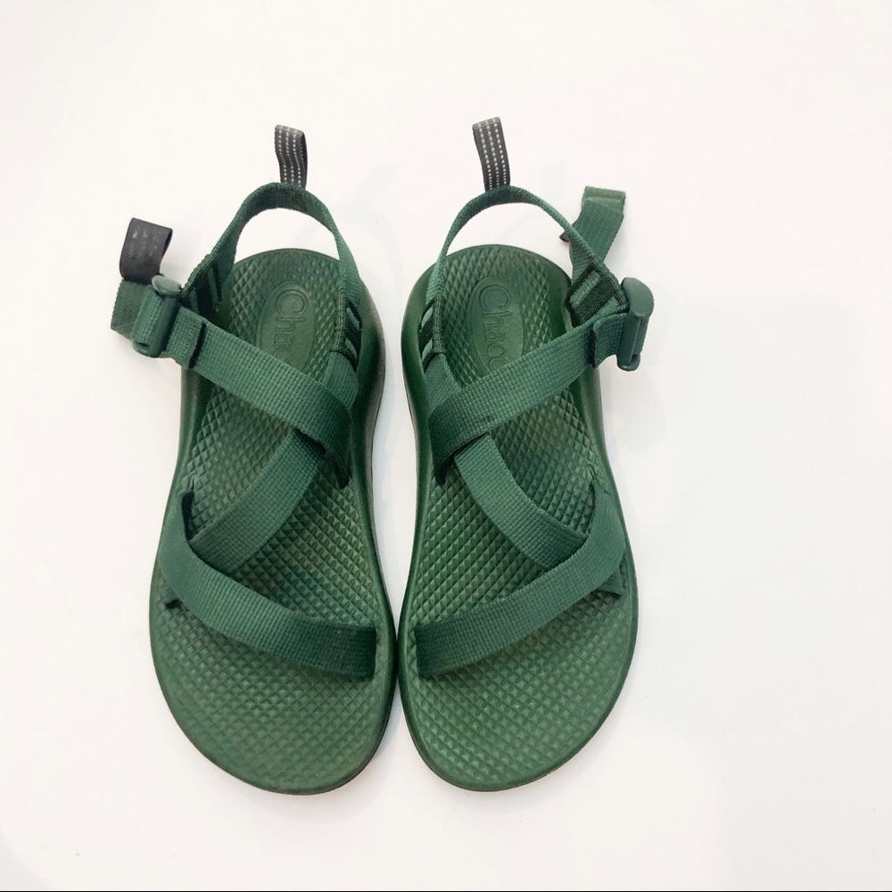 Chaco Solid Green Z/1 Classic Kids Size 2